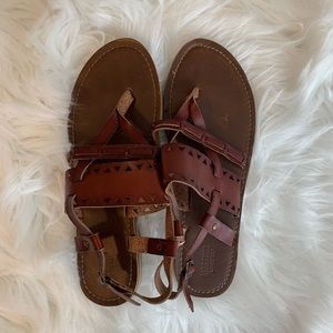 Mossimo Supply Co. leather strappy sandal